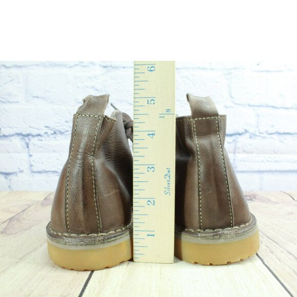 LL Bean Stonington Brown Leather Lace Up Chukka Ankle Desert Boots Size 7.5 M - Picture 6 of 9